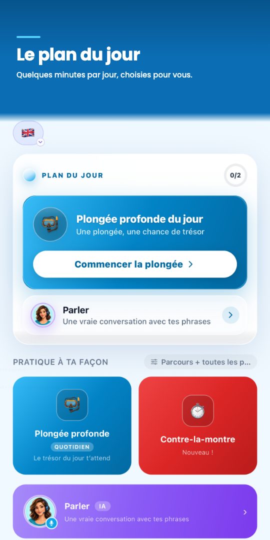 Le plan du jour — quelques minutes par jour, choisies pour vous